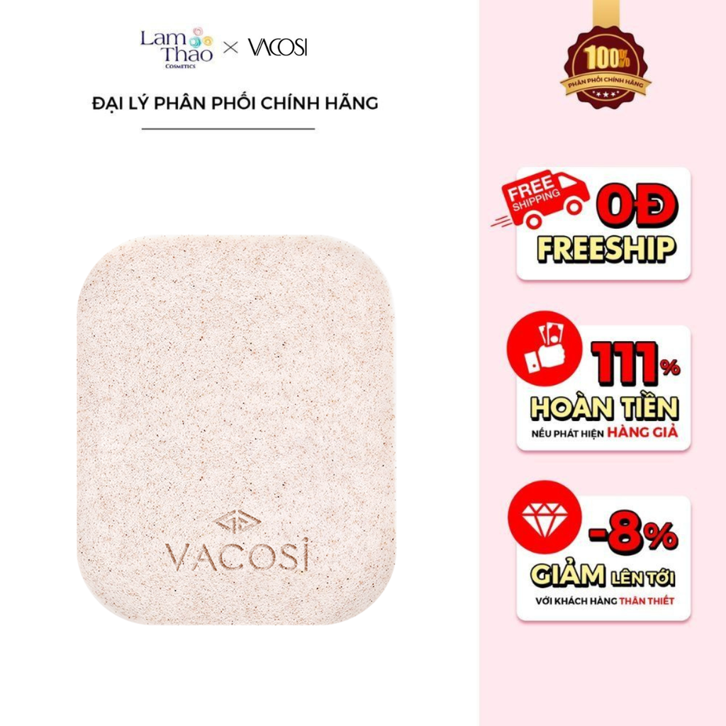 Bông Rửa Mặt Vacosi Bọt Biển Cleansing Sponge