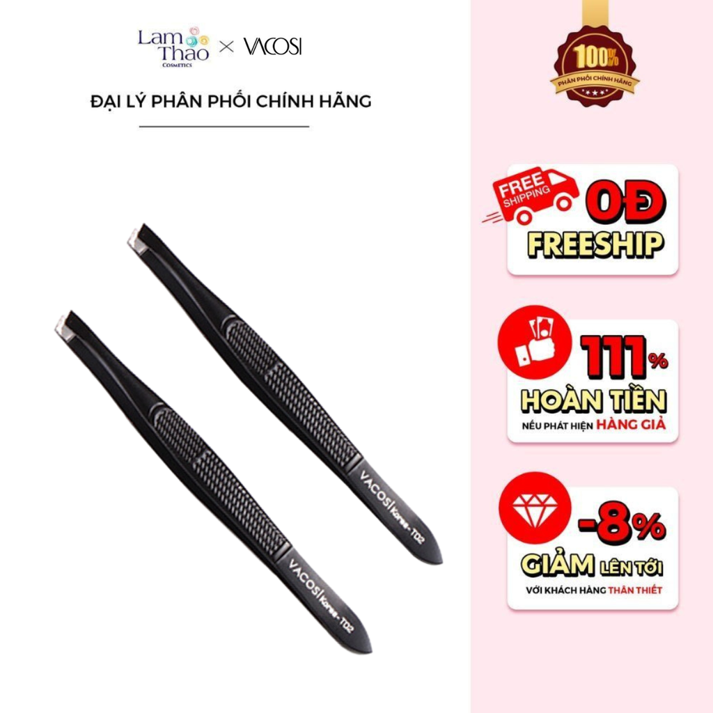 Nhíp Đầu Xéo Vacosi Slanted Tweezers