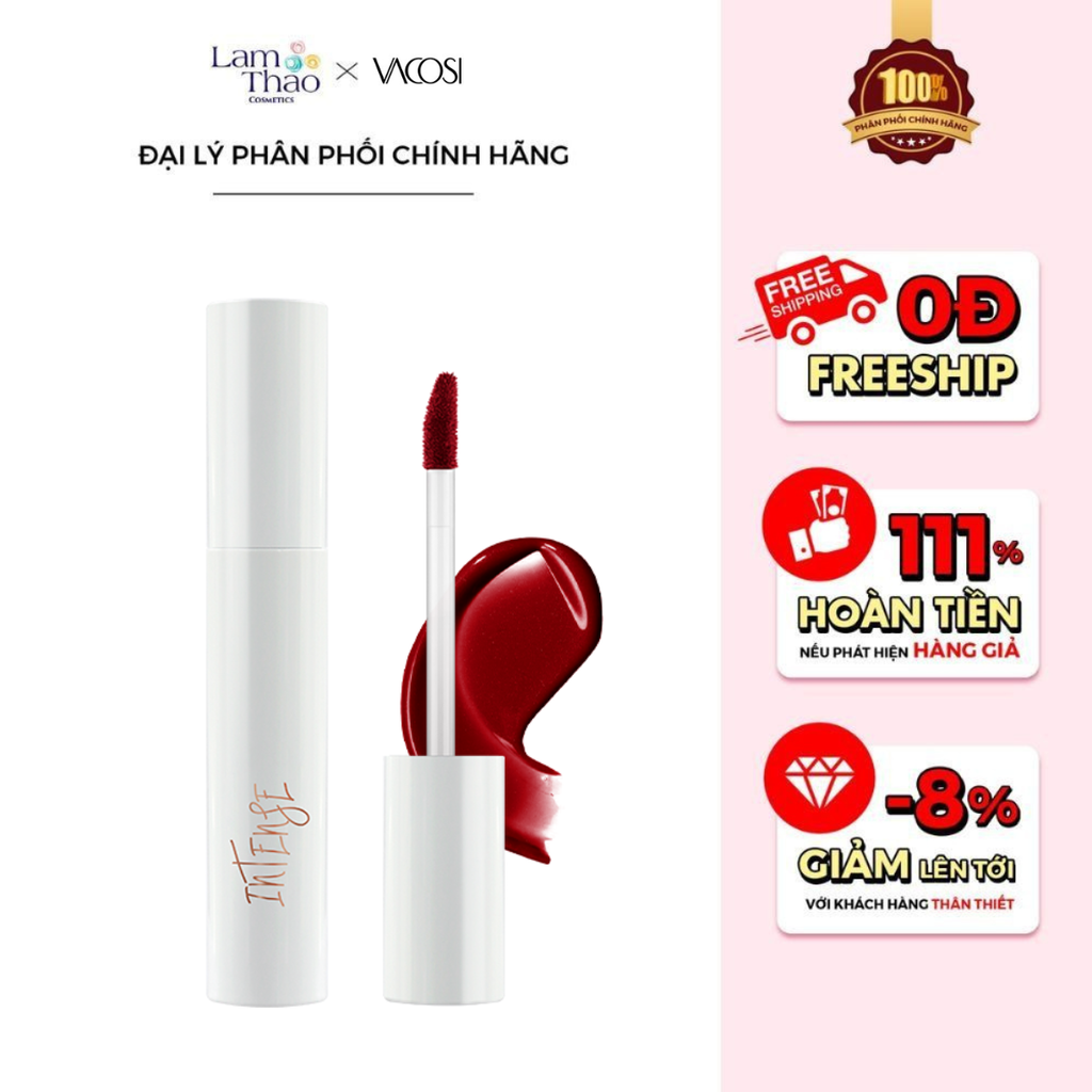 Son Tint Bóng Cho Đôi Môi Căng Mọng Vacosi Glossy Tint Lip