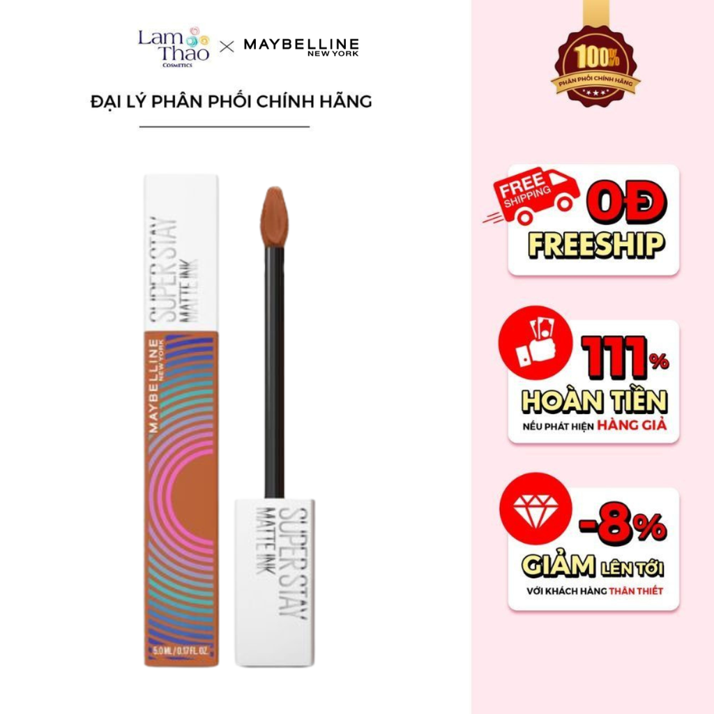 Son Kem Lì 16h Lâu Trôi Maybelline New York Superstay Matte Ink Music