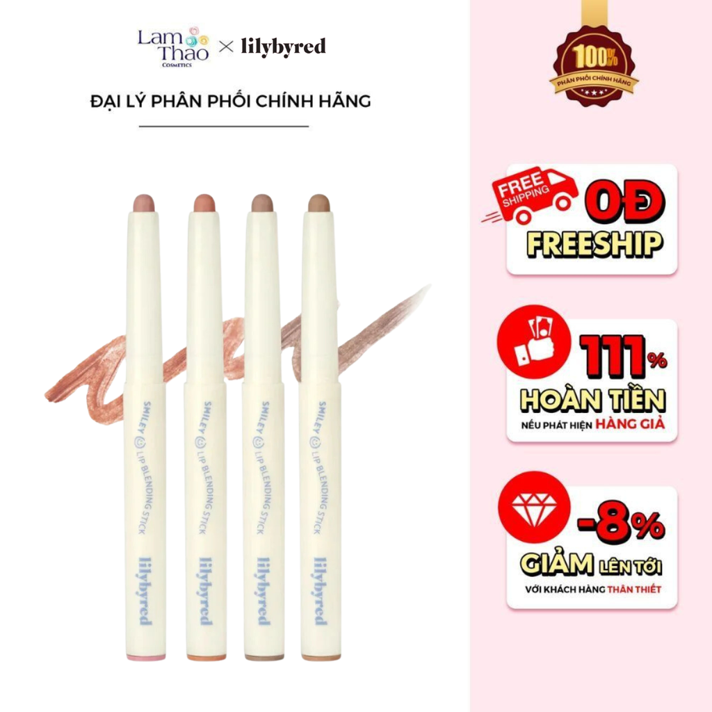 Son Chì Kẻ Viền Môi Lilybyred Smiley Lip Blending Stick