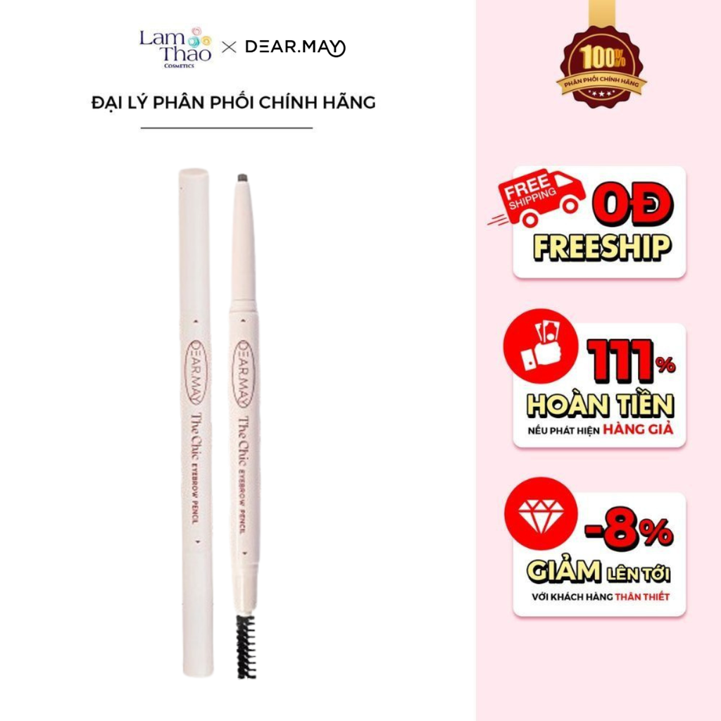 Chì Kẻ Mày Đầu Mảnh Dearmay The Chic Eyebrow Pencil