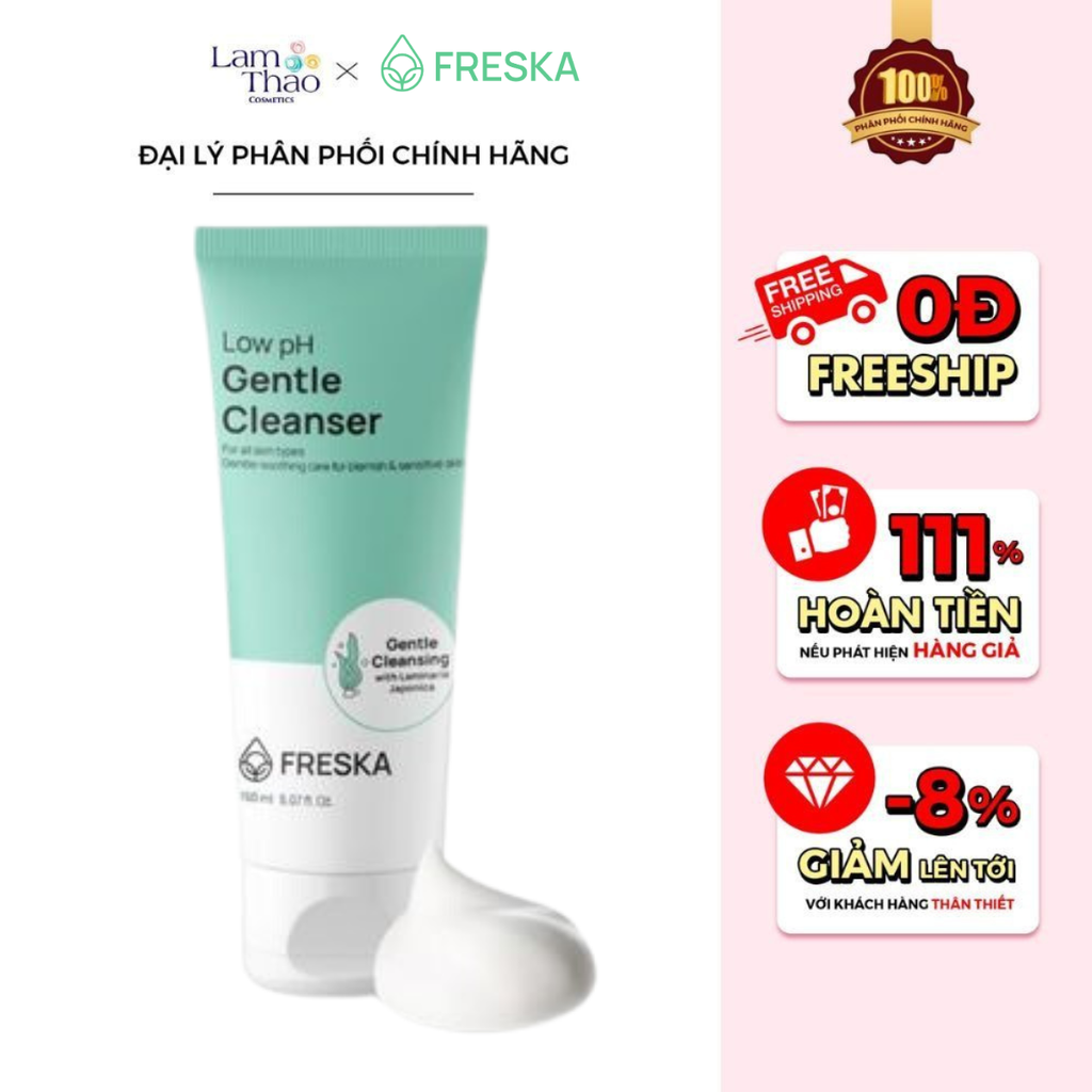 Sữa Rửa Mặt Dịu Nhẹ Freska Low Ph Gentle Cleanser 150ml