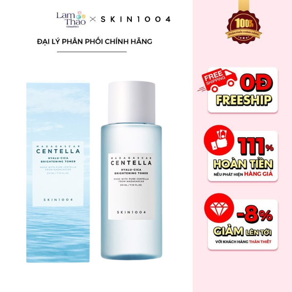 Nước Hoa Hồng Làm Dịu, Sáng Da Skin1004 Madagascar Centella Hyalu-Cica Brightening Toner