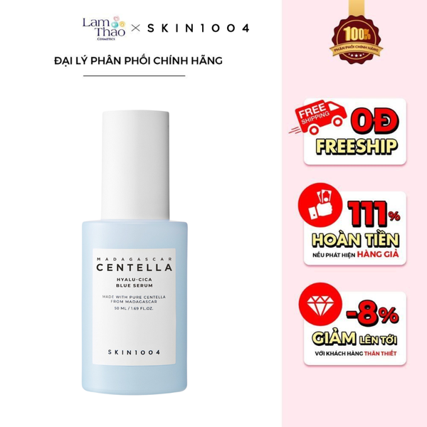 Tinh Chất Làm Dịu, Sáng Da Skin1004 Madagascar Centella Hyalu-Cica Blue Serum