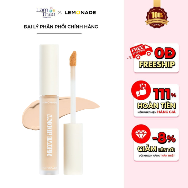 Kem Che Khuyết Điểm Kiềm Dầu Lemonade Matte Addict Concealer