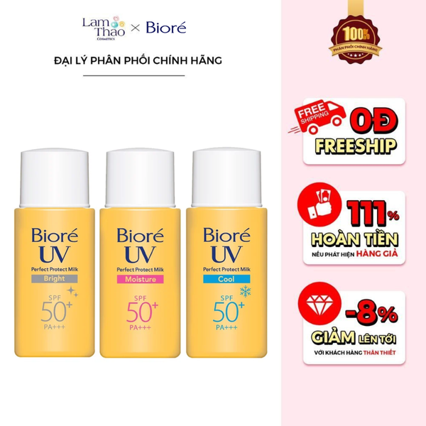 Sữa Chống Nắng Bảo Vệ Hoàn Hảo Bioré UV Perfect Protect Milk SPF50 PA+++