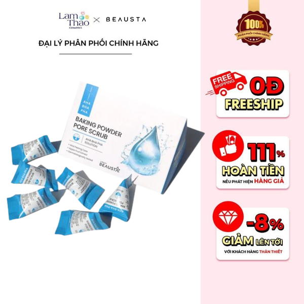 Tẩy Tế Bào Chết Mặt Beausta Baking Powder Pore Scrub AHA - BHA - PHA