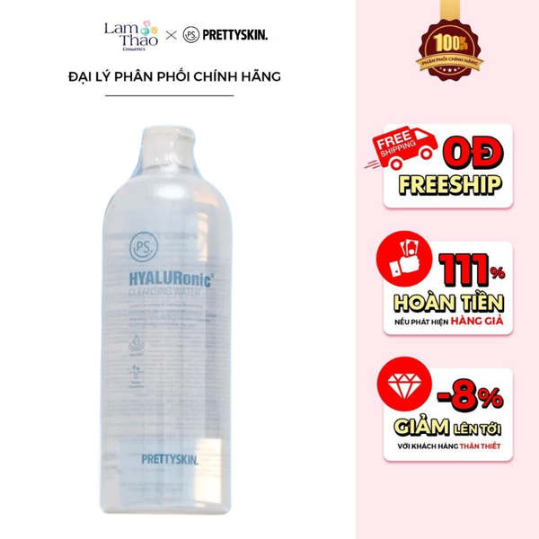Nước Tẩy Trang Cấp Ẩm Cho Da Khô Pretty Skin Hyaluronic Cleansing Water