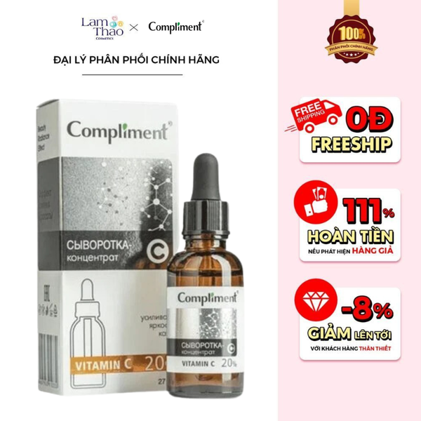 Tinh Chất Dưỡng Trắng Cô Đặc Compliment Vitamin C 20%