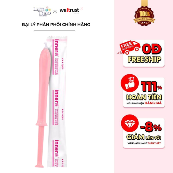 Đũa Thần Dưỡng Ẩm, Chống Viêm Nhiễm Vùng Kín Wettrust Innergarm Disposable Moisturizing Gel