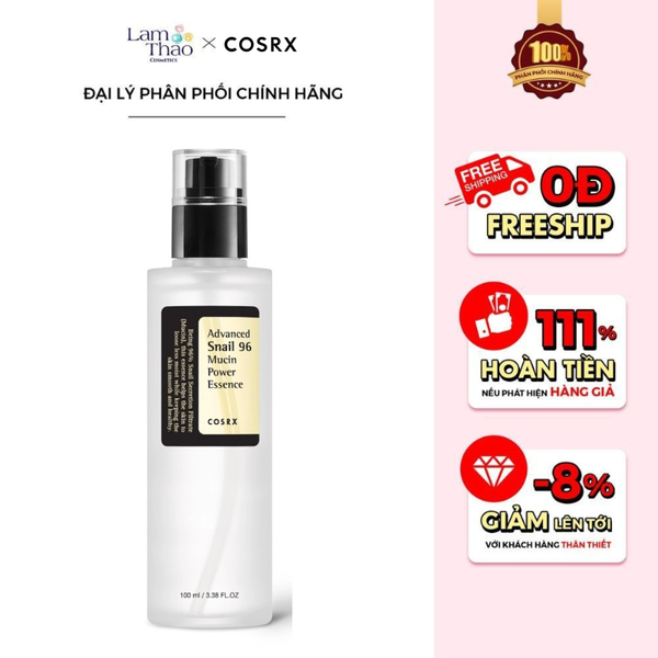 Tinh Chất Ốc Sên Giúp Dưỡng Ẩm Phục Hồi Da Cosrx Advanced Snail 96 Mucin Power Essence