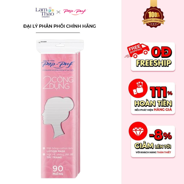 Bông Tẩy Trang 2 Trong 1 Pop-Puf Cotton Pads
