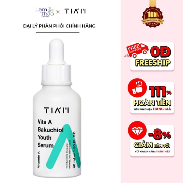 Tinh Chất Dưỡng Da Và Chống Lão Hóa Tiam Vita A BakuChiol Youth Serum