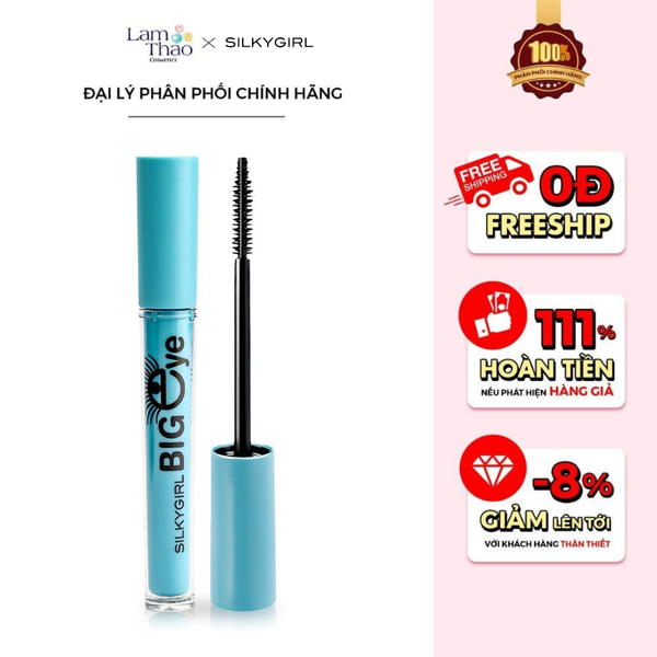 Mascara Làm Dài Và Cong Mi Silkygirl Big Eye Collagen Waterproof Mascara