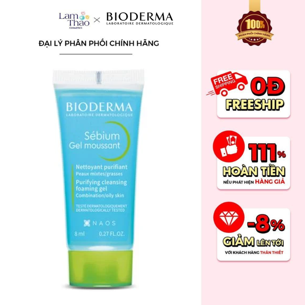 Gel Rửa Mặt Hỗ Trợ Ngừa Mụn Cho Da Hỗn Hợp Hoặc Da Dầu Bioderma Sebium Gel Moussant