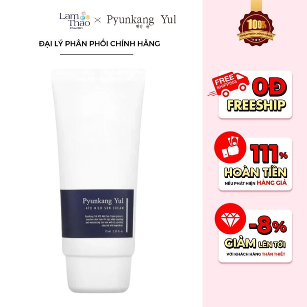 Kem Chống Nắng Cấp Ẩm Và Hỗ Trợ Làm Dịu Cho Da Nhạy Cảm Pyunkang Yul Ato Mild Sun Cream