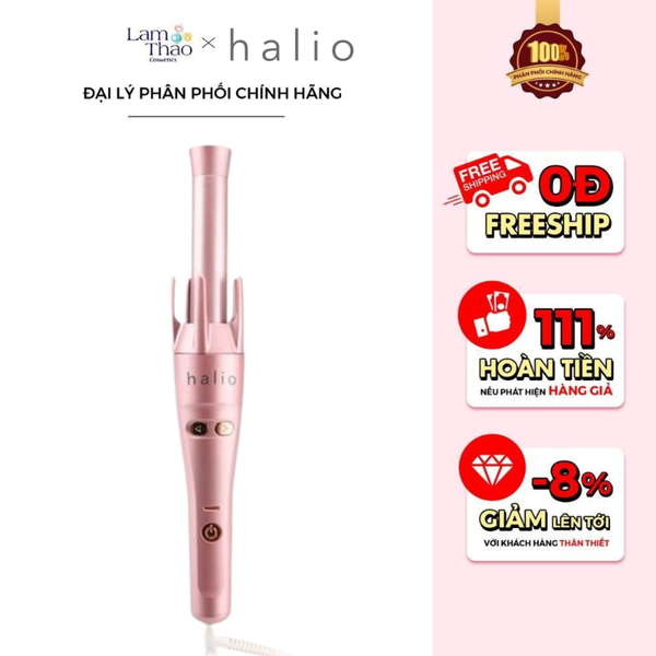 Máy Uốn Tóc Tự Xoay Ion Âm Halio Auto Rotating Hair Curler