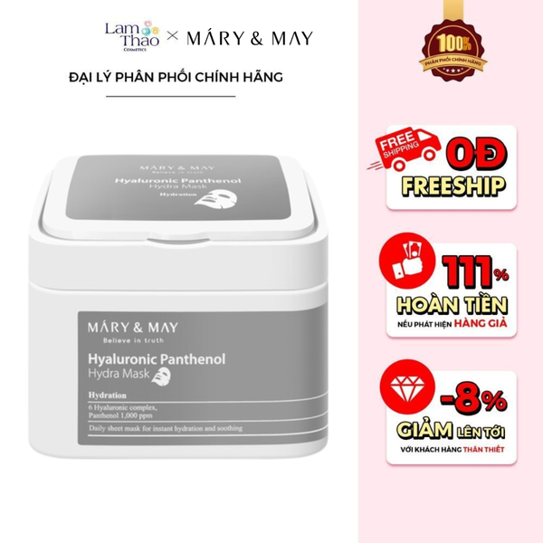 Mặt Nạ Dưỡng Da Mary & May Hyaluronic Panthenol Hydra Mask Pack