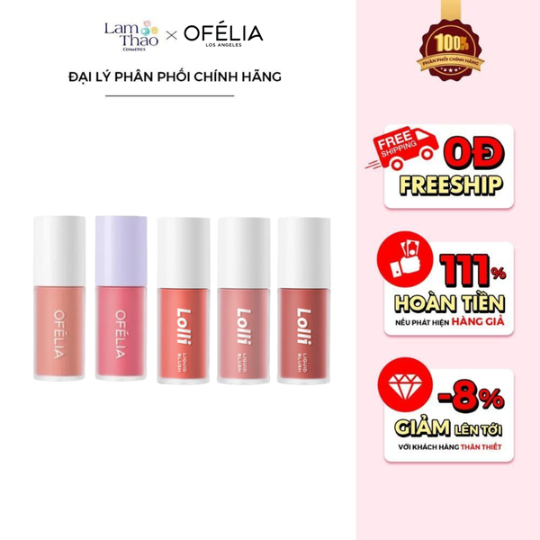Má Hồng Dạng Lỏng Ofélia Lolli Liquid Blush