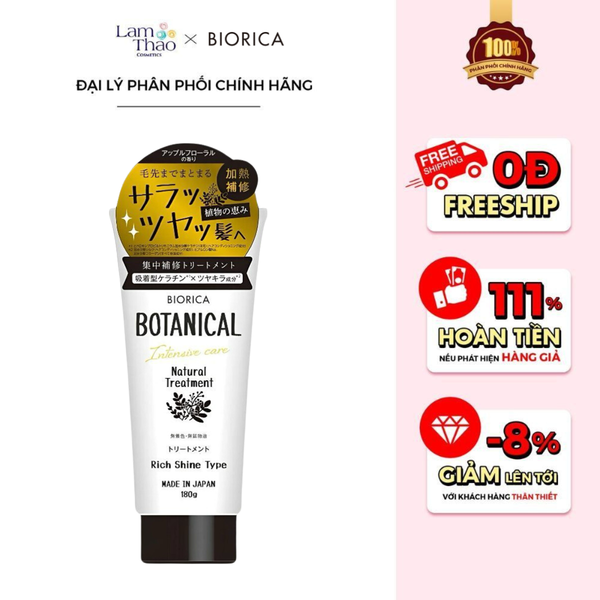 Kem Ủ Tóc Giúp Tóc Chắc Khỏe Biorica Botanical Rich Shine Type