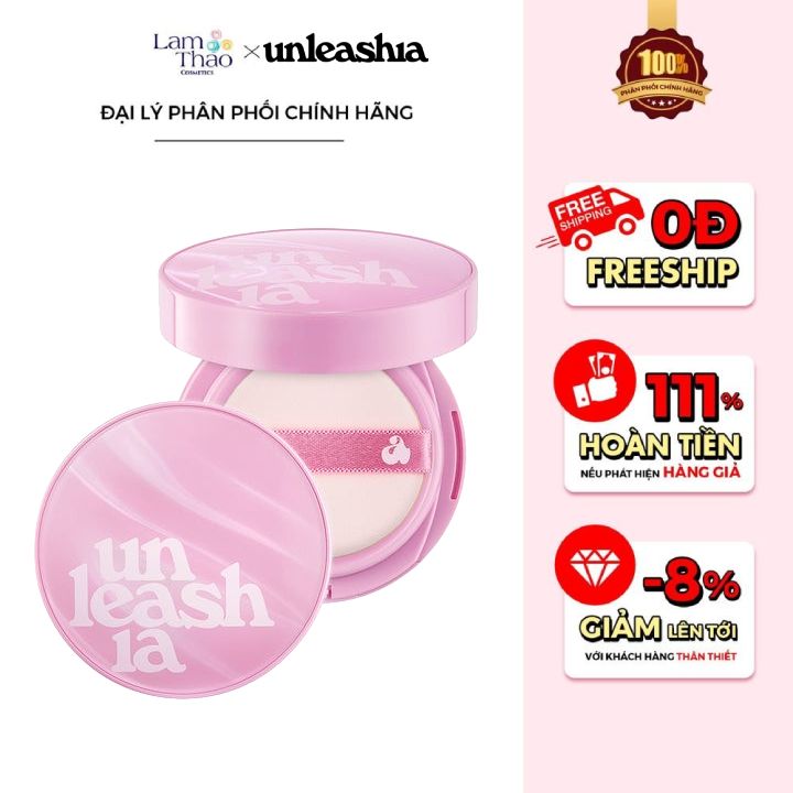 Phấn Nước Căng Bóng Unleashia Dont Touch Glass Pink Cushion SPF50+ PA++++