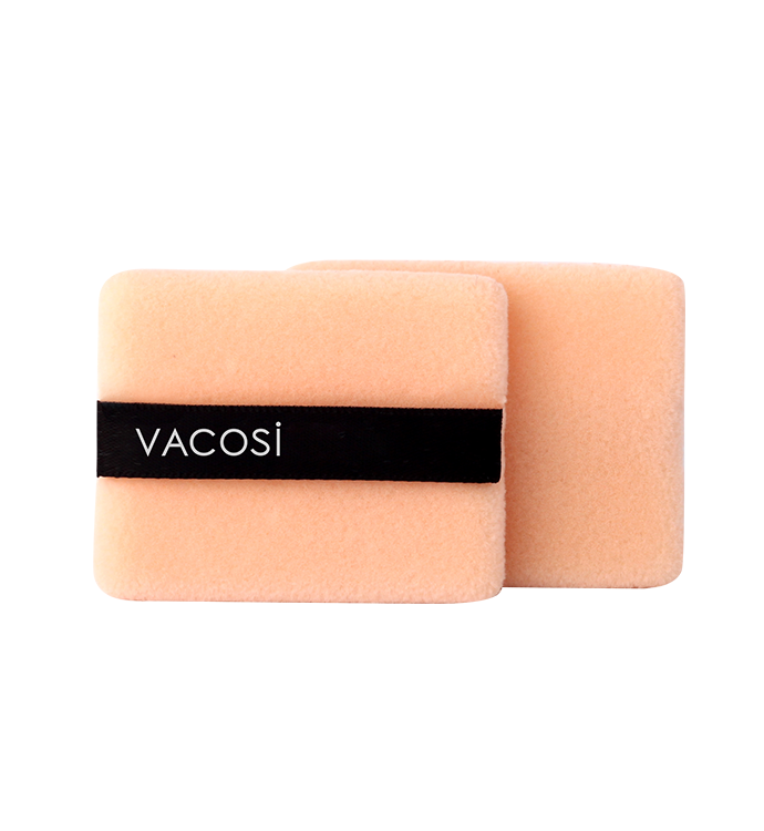 Bông Phấn Khô Vuông Nhỏ Vacosi Small Square Puff BP02 ( 2 Cái )