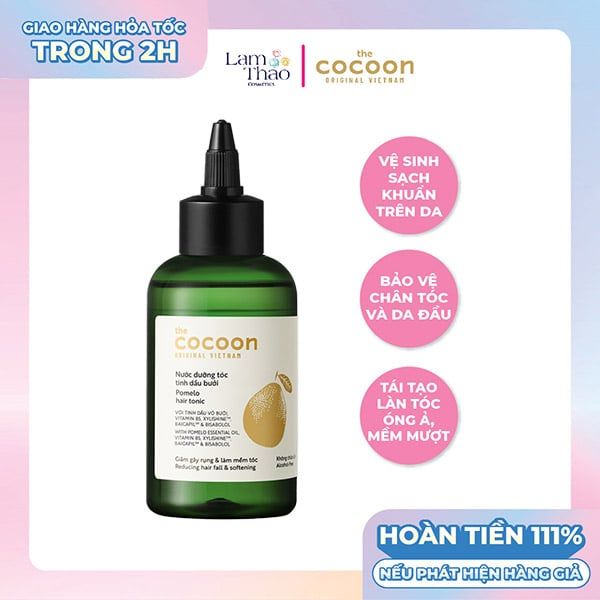 [HĐ COCOON TỪ 299K TẶNG 1 SON DƯỠNG COCOON] [HĐ COCOON TỪ 399K TẶNG 1 SỮA CHỐNG NẮNG COCOON 5ML] Nước Dưỡng Tóc Tinh Dầu Bưởi Cocoon Pomelo Hair Tonic [ Phiên Bản Nâng Cấp ]