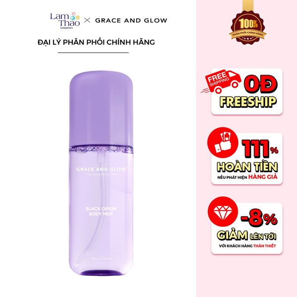 Xịt Thơm Cơ Thể Hương Nước Hoa Grace And Glow Black Opium Body Mist