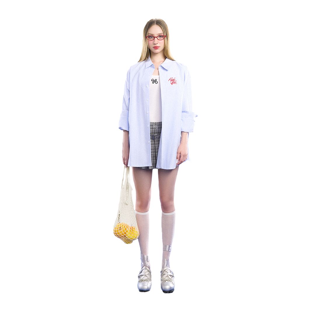 AIAI OFFICIAL MID-SUMMER Striped Shirt - Áo sơ mi oxford dáng oversize