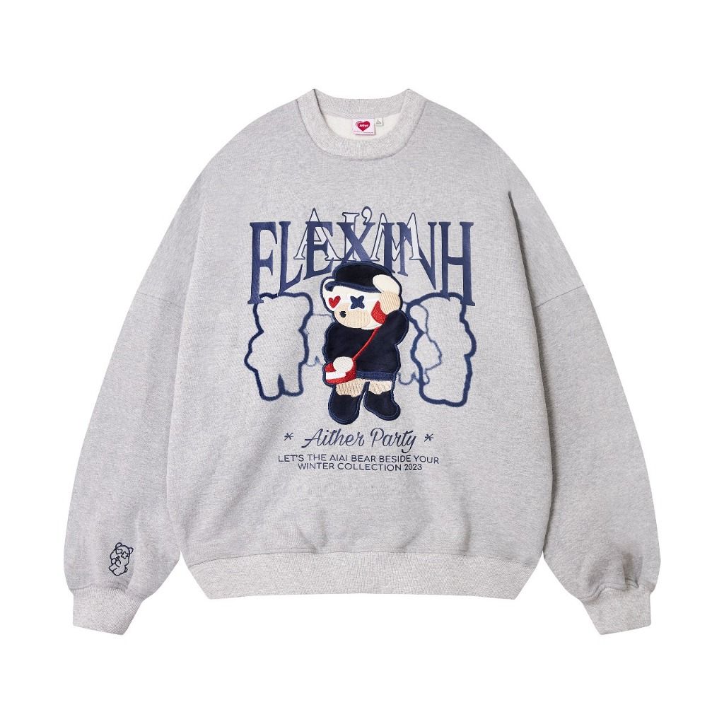 AIAI OFFICIAL Áo nỉ Sweater Flexinh from rộng