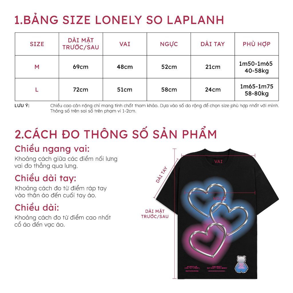 AIAI OFFICIAL Áo thun LONELY SO LAPLANH Black/White/Beige