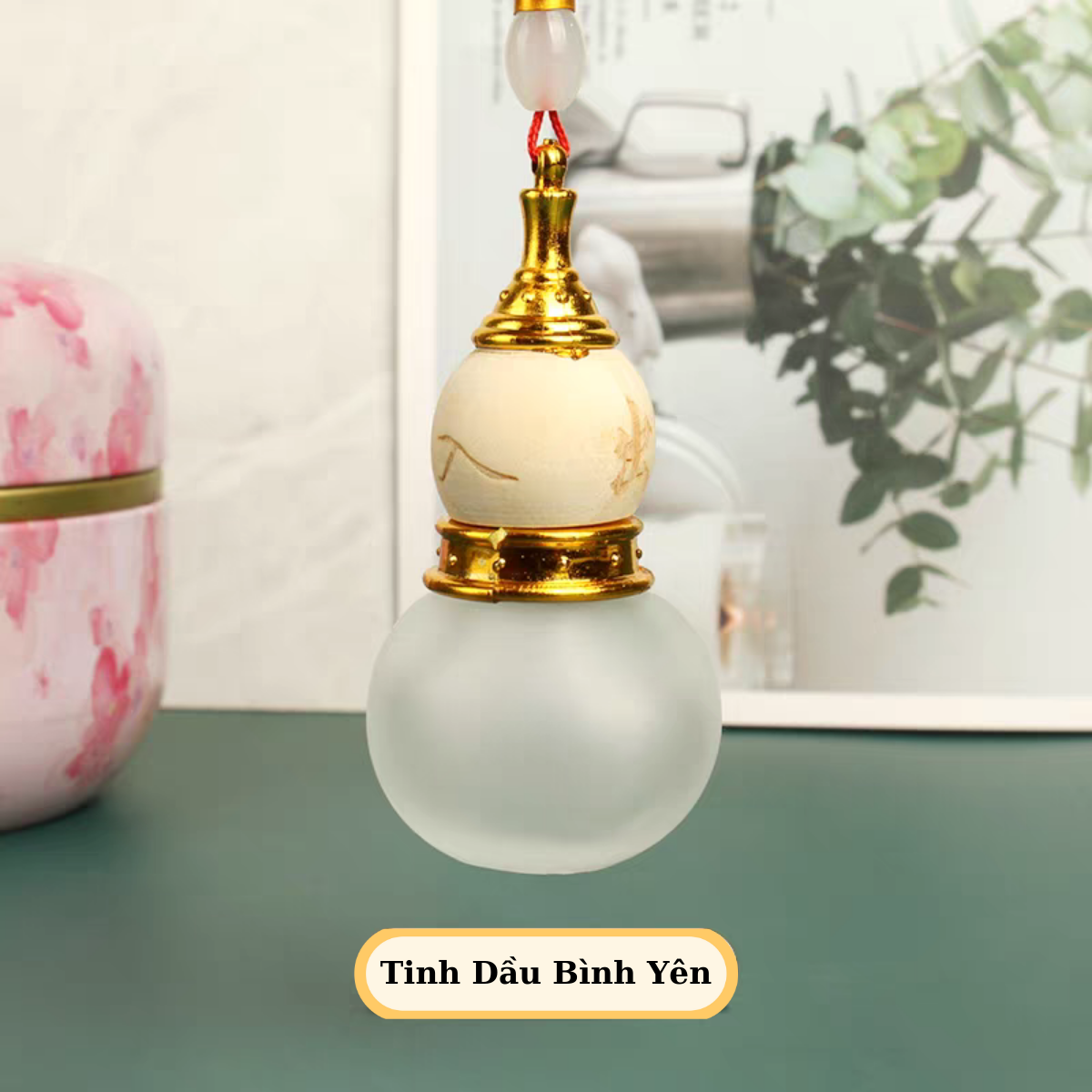 Tinh Dầu Khuếch Tán Hình Hồ Lô 10ml Chống Say Xe Treo Xe Ô Tô, Thơm Xe, Giảm Tress, Giảm căng Thẳng