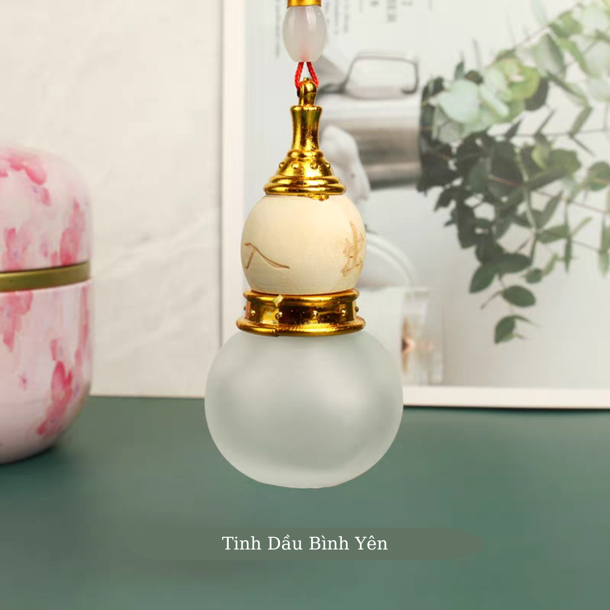 Tinh Dầu Khuếch Tán Hình Hồ Lô 10ml Chống Say Xe Treo Xe Ô Tô, Thơm Xe, Giảm Tress, Giảm căng Thẳng