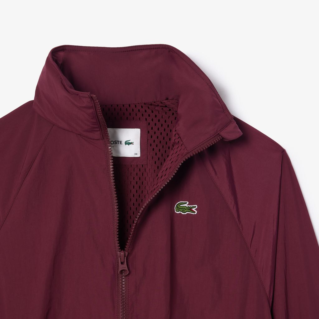 Áo Khoác Thể Thao Lacoste Nữ Dáng Rộng Chất Liệu Nylon