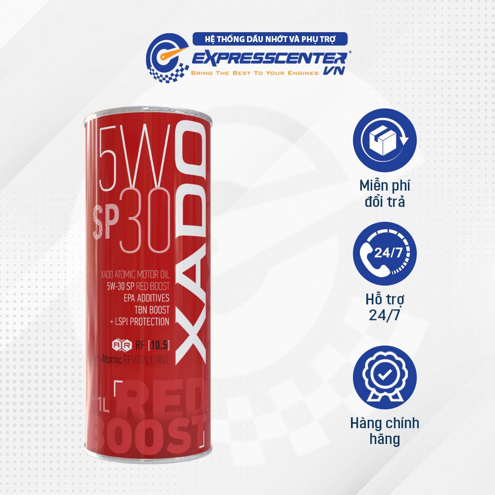 Dầu Nhớt Xe Tay Ga/Xe Oto Xado Red Boost 5w30 SP 1L