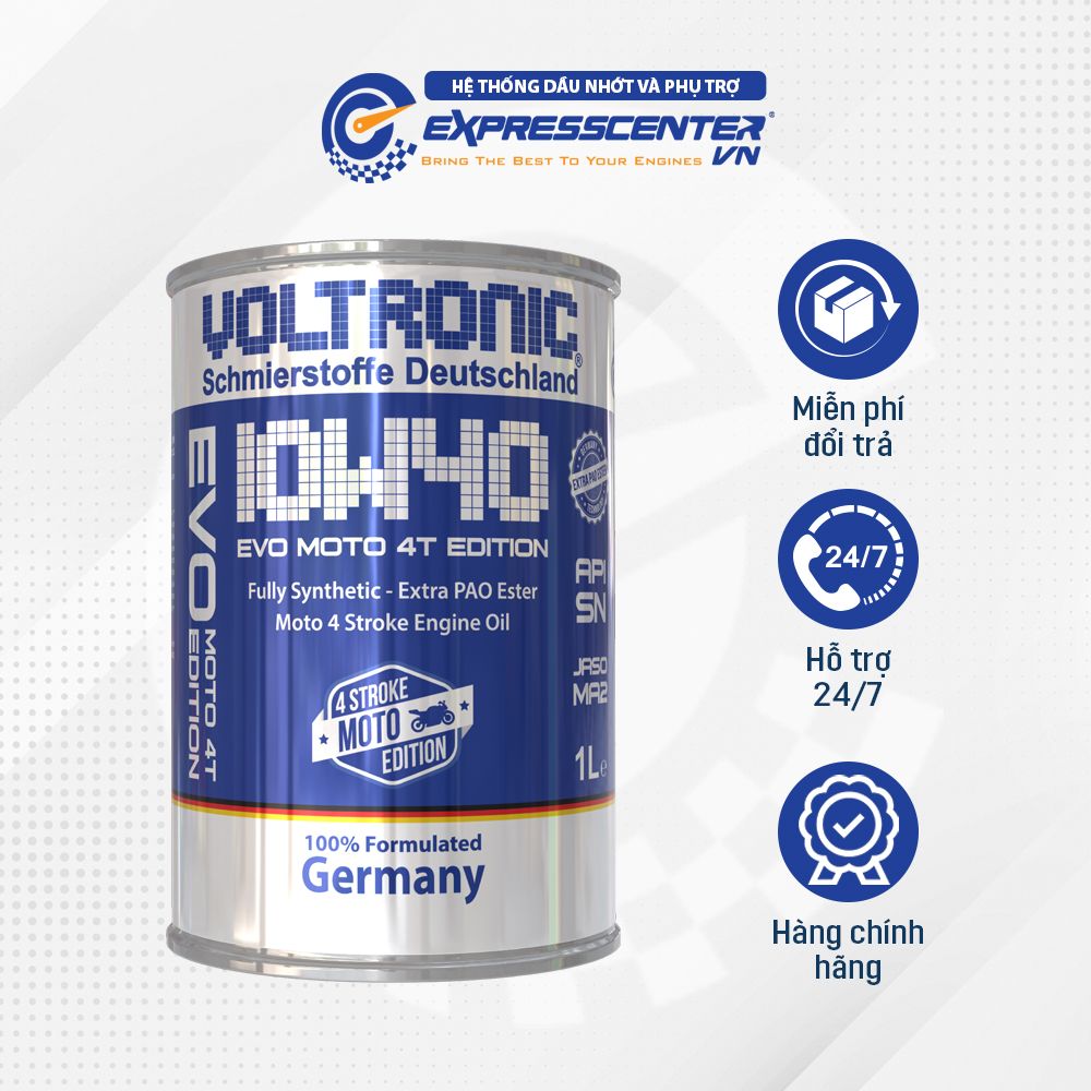 Dầu Nhớt Xe Moto Voltronic EVO 4T Edition 10w40 1L