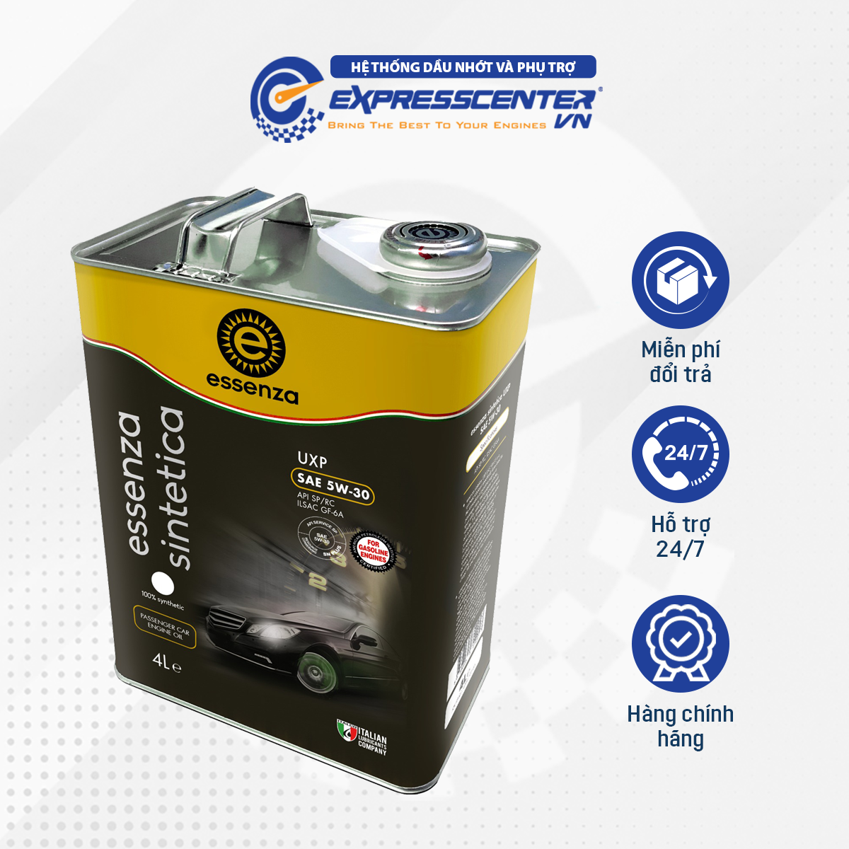 Dầu Nhớt Xe Ô tô Essenza UXP 5W30 4L