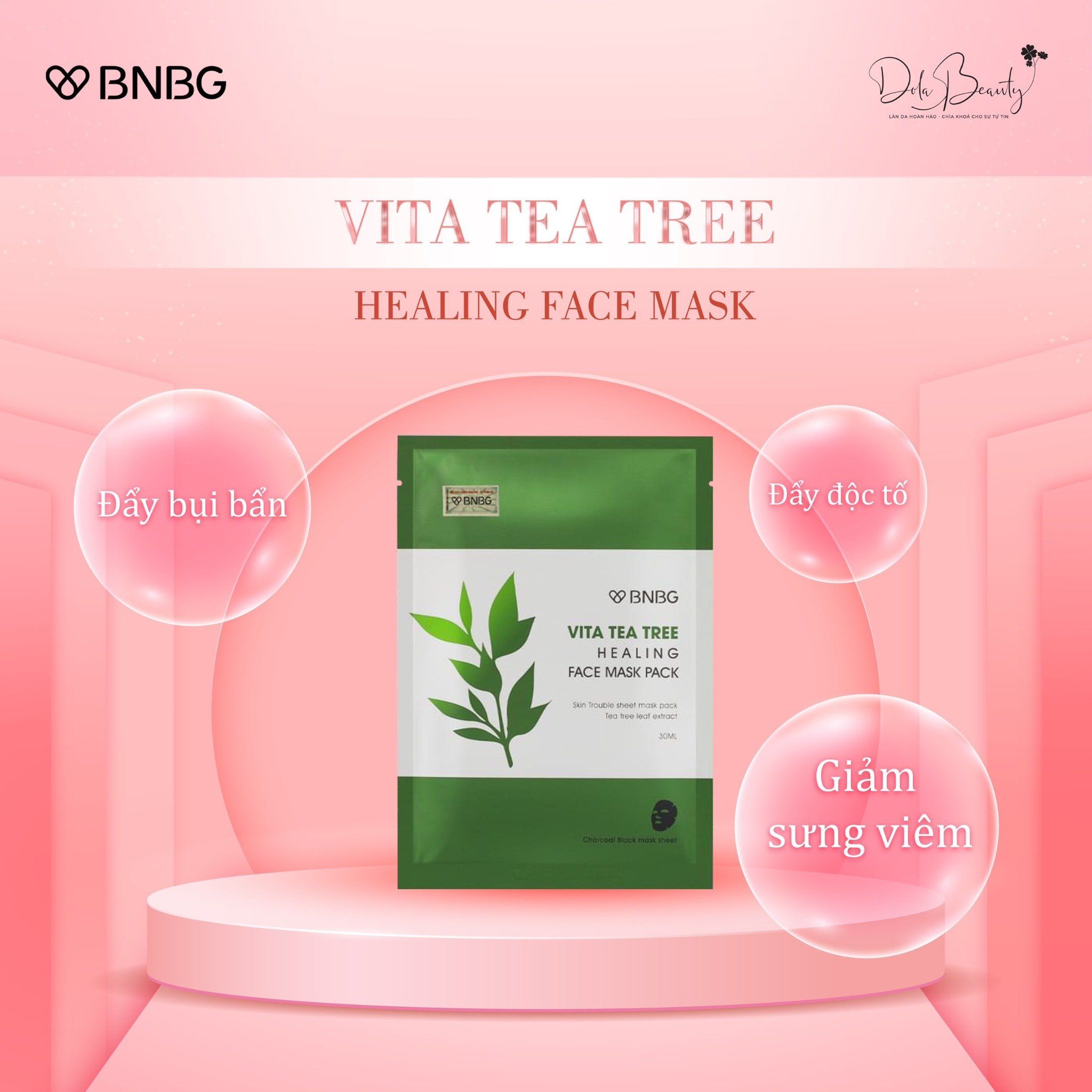 Mặt nạ BNBG Tràm Trà Kiểm Soát Dầu Mụn