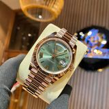 ROLEX DAY-DATE 40MM ROSE GOLD 228235-0025 OLIVE