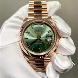 ROLEX DAY-DATE 40MM ROSE GOLD 228235-0025 OLIVE