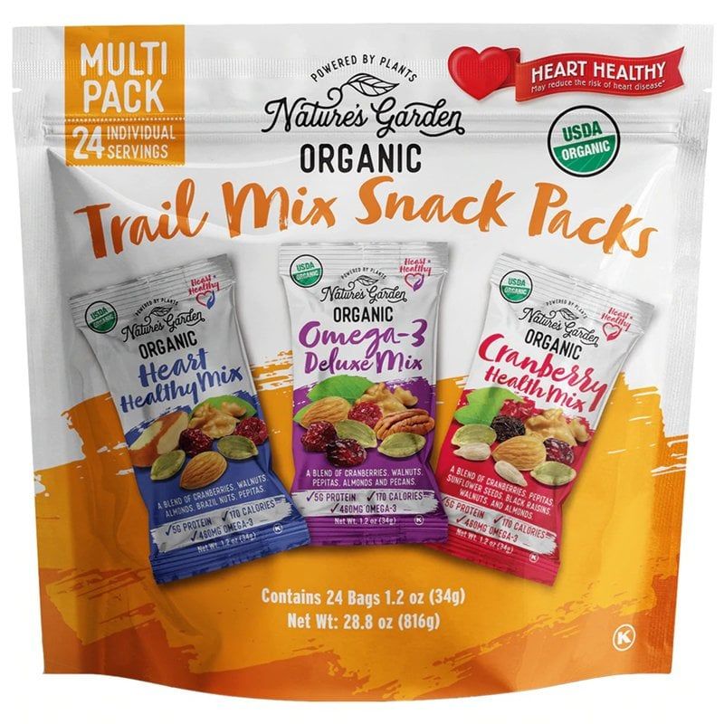 C789- Hạt hỗn hợp Nature's Garden Organic Trail Mix Snack Packs