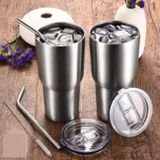A894- Ly giữ nhiệt inox 304 kèm bộ ống hút + túi giữ nhiệt