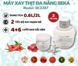 B142- Máy xay thịt SEKA 2 cối SK2287 (tặng kèm lõi làm chà bông)