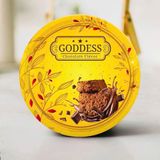 C465- Kẹo socola Goddess thiếc tròn 100g (đỏ/vàng/xanh dương)