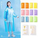 A626-Set 7 Bộ Áo Mưa Màu Sắc Dùng Một Lần Dày Dặn
