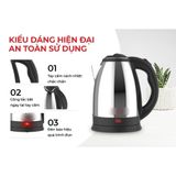 S289- Ấm siêu tốc Happy Time HTD1081 1,8l