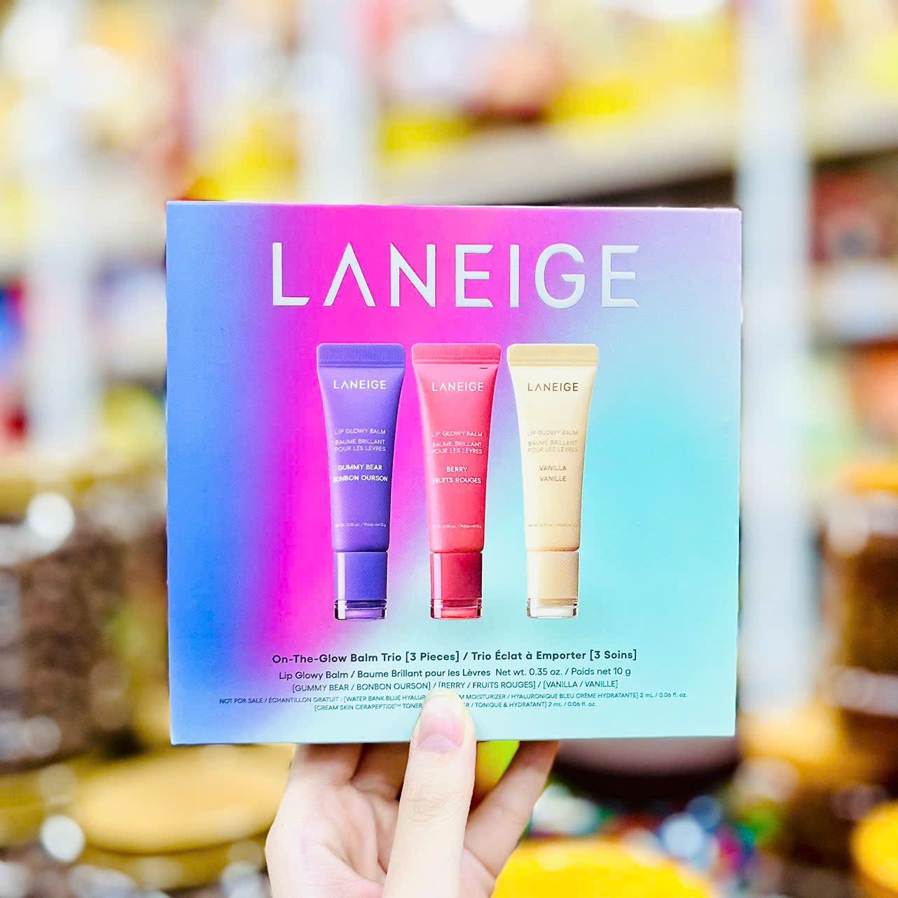 C360- Dưỡng môi Laneige on the Glow Balm Trio
