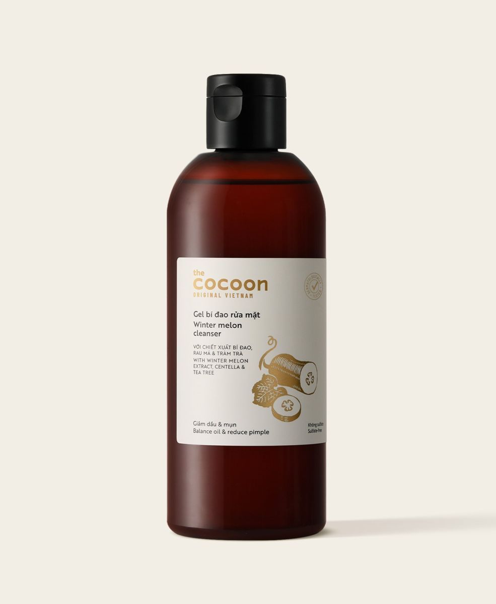 C115- Gel Rửa Mặt Cocoon Winter Melon Cleanser Chiết Xuất Bí Đao 310ml