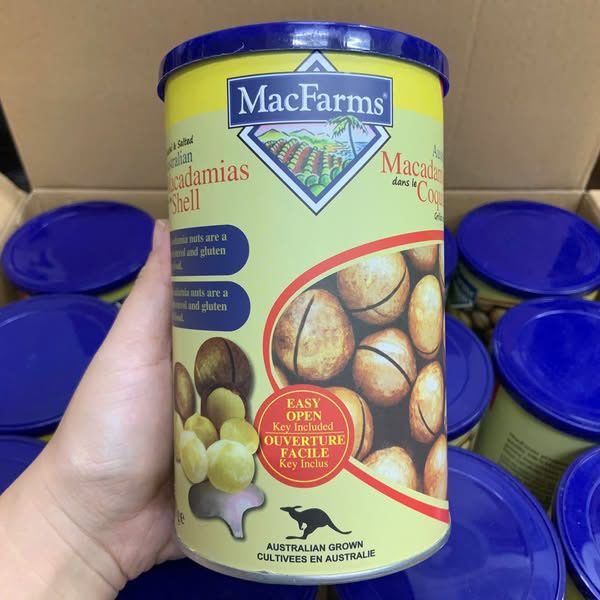 E454- Hạt Macca Macfarms Maccadamia Nuts Úc chính hãng 453g